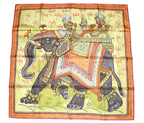 Hermes elephant scarf